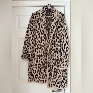 J. Crew Tan and Black Knit Sweater